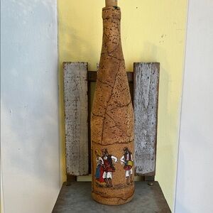 Cork Covered Empty Wine Bottle